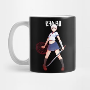 kawaii jutsu fighter girl Mug